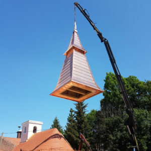 Kapellenturm aus Kupfer